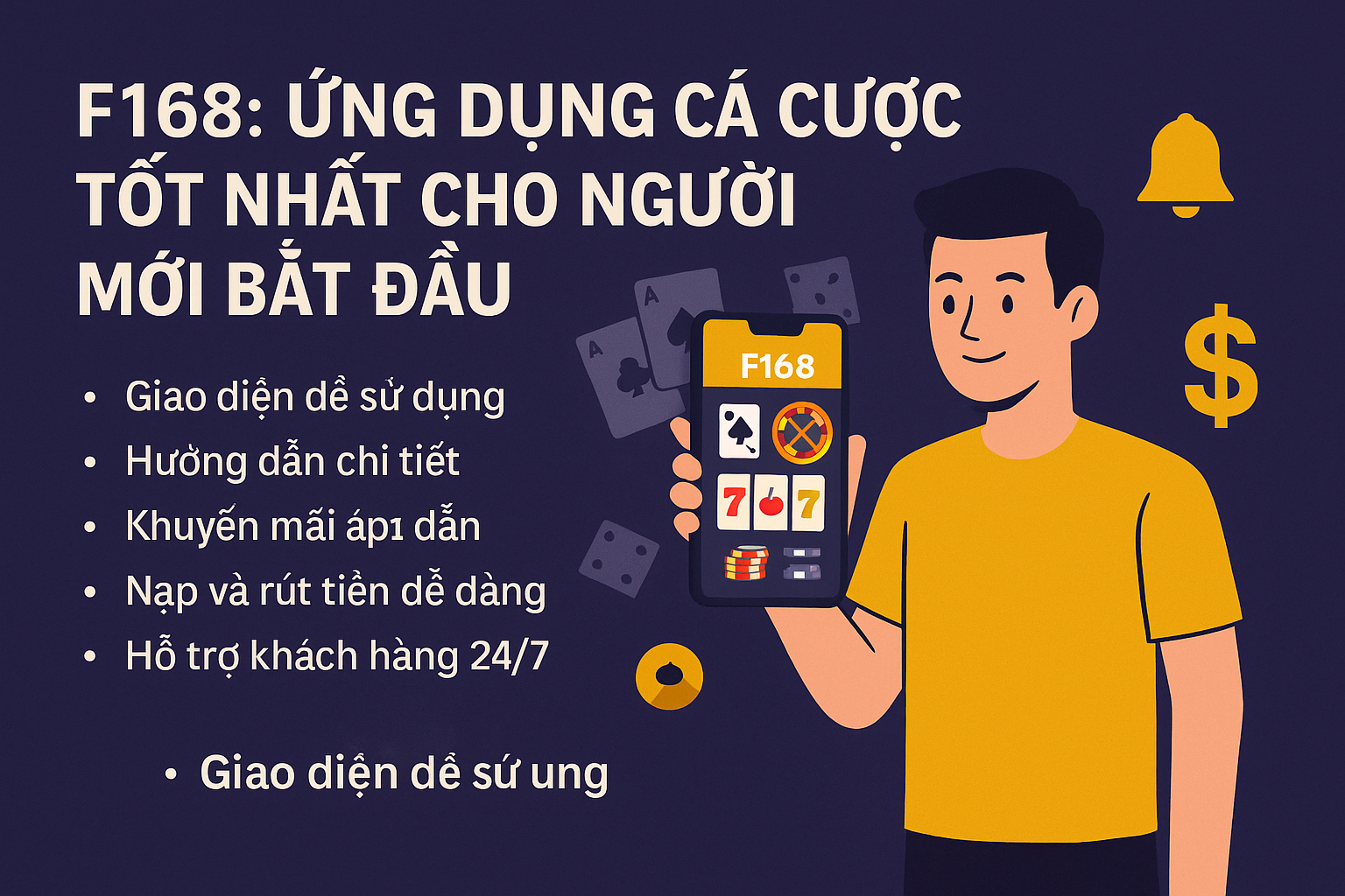 F168: Ứng Dụng Cá Cược Tốt Nhất Cho Người Mới Bắt Đầu